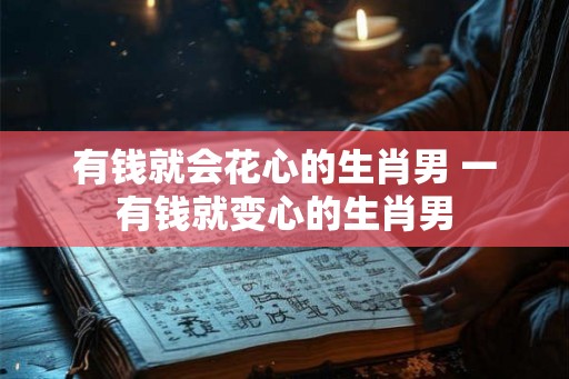 有钱就会花心的生肖男 一有钱就变心的生肖男