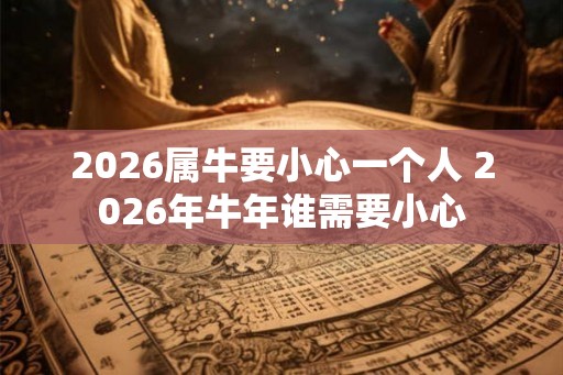 2026属牛要小心一个人 2026年牛年谁需要小心