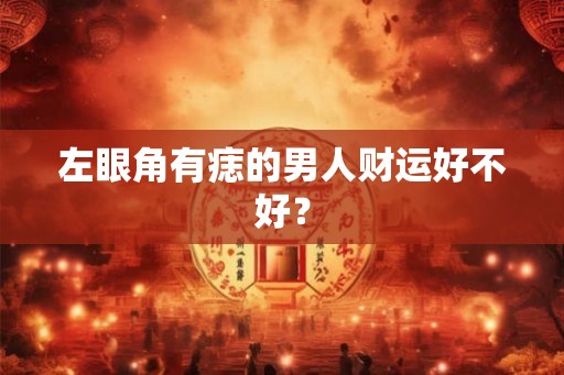 左眼角有痣的男人财运好不好？