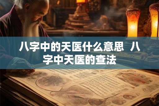 八字中的天医什么意思 八字中天医的查法 八字中的天医什么意思 八字中天医的查法