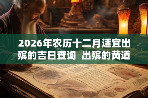 2026年农历十二月适宜出殡的吉日查询  出殡的黄道吉日有哪些