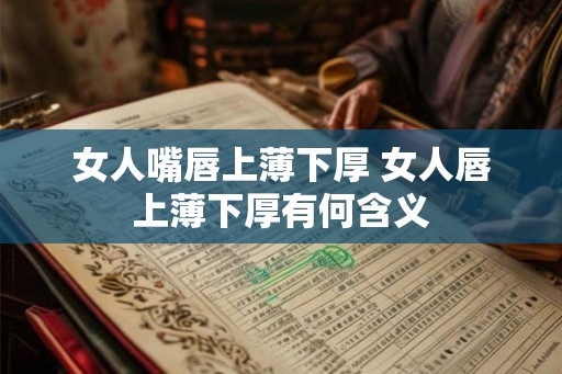 女人嘴唇上薄下厚 女人唇上薄下厚有何含义