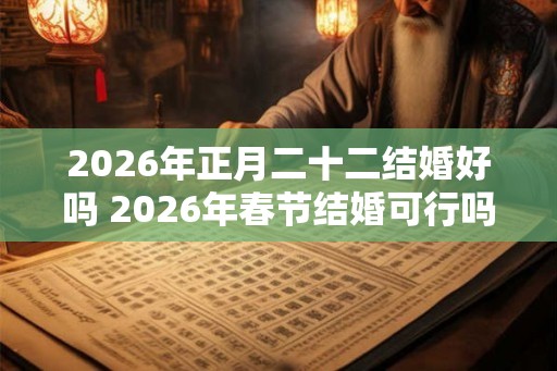 2026年正月二十二结婚好吗 2026年春节结婚可行吗 2026年正月二十二结婚好吗 2026年春节结婚可行吗