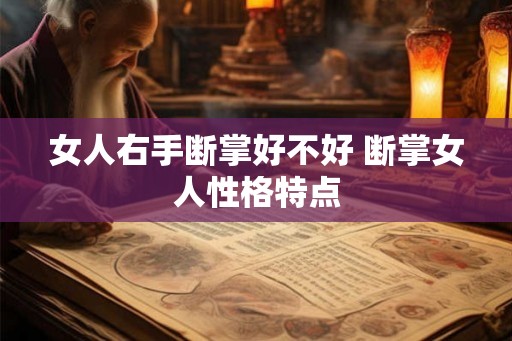 女人右手断掌好不好 断掌女人性格特点