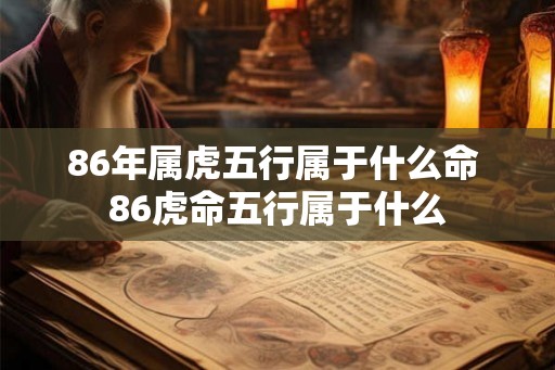 86年属虎五行属于什么命 86虎命五行属于什么