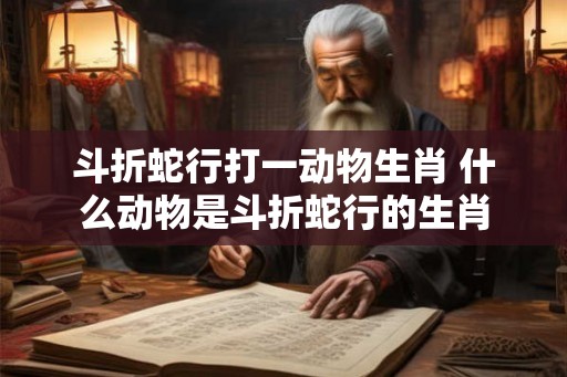 斗折蛇行打一动物生肖 什么动物是斗折蛇行的生肖