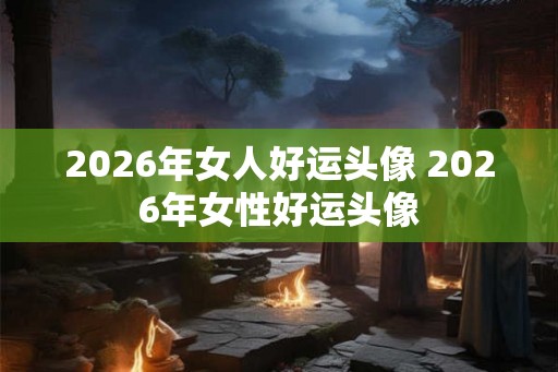 2026年女人好运头像 2026年女性好运头像