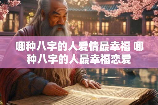 哪种八字的人爱情最幸福 哪种八字的人最幸福恋爱 哪种八字的人爱情最幸福 哪种八字的人最幸福恋爱