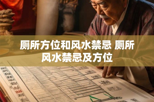 厕所方位和风水禁忌 厕所风水禁忌及方位