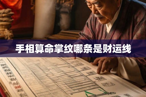 手相算命掌纹哪条是财运线