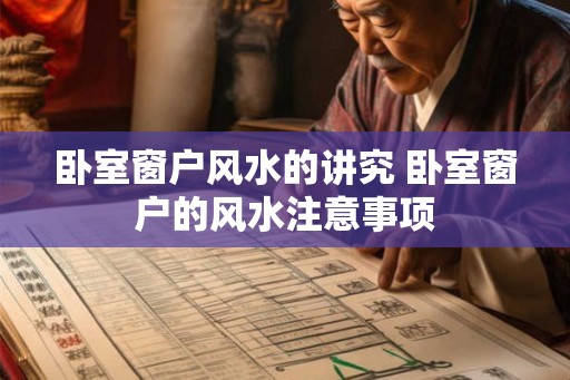 卧室窗户风水的讲究 卧室窗户的风水注意事项