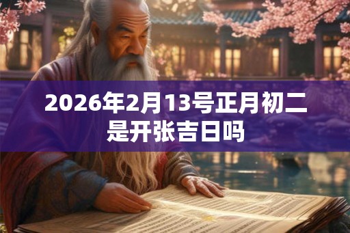 2026年2月13号正月初二是开张吉日吗