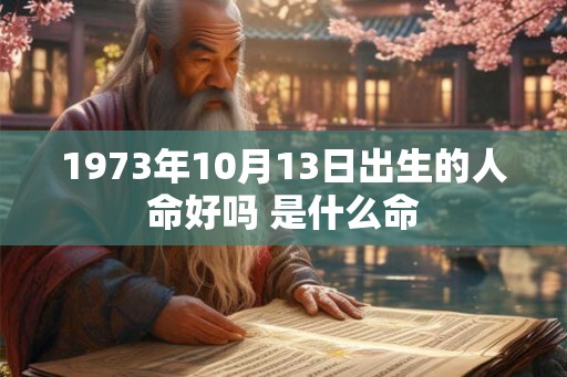 1973年10月13日出生的人命好吗 是什么命