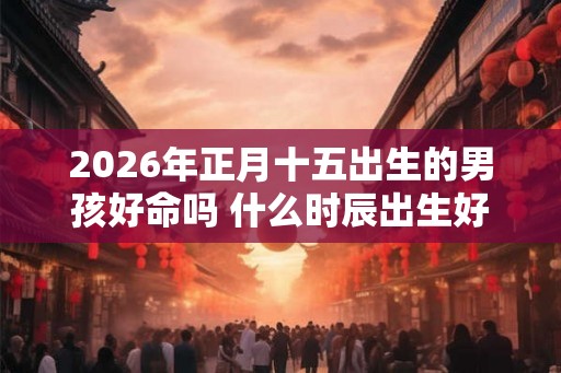 2026年正月十五出生的男孩好命吗 什么时辰出生好命
