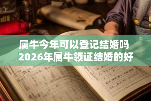属牛今年可以登记结婚吗 2026年属牛领证结婚的好日子