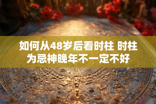 如何从48岁后看时柱 时柱为忌神晚年不一定不好
