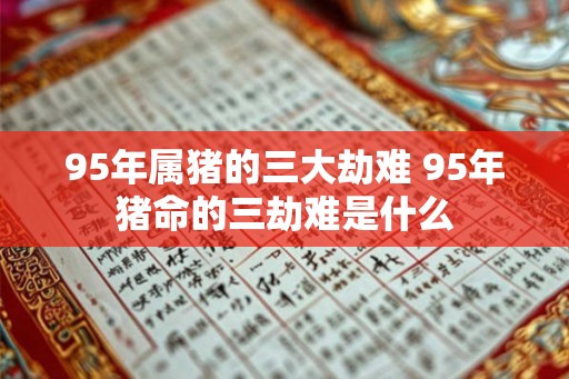 95年属猪的三大劫难 95年猪命的三劫难是什么