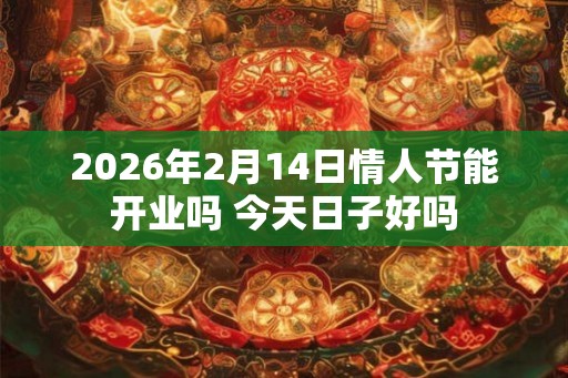 2026年2月14日情人节能开业吗 今天日子好吗