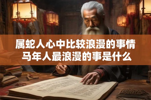 属蛇人心中比较浪漫的事情 马年人最浪漫的事是什么