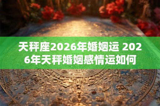 天秤座2026年婚姻运 2026年天秤婚姻感情运如何