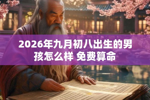 2026年九月初八出生的男孩怎么样 免费算命