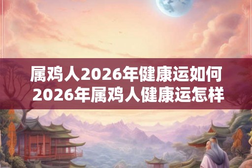 属鸡人2026年健康运如何 2026年属鸡人健康运怎样