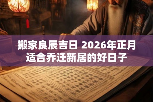 搬家良辰吉日 2026年正月适合乔迁新居的好日子