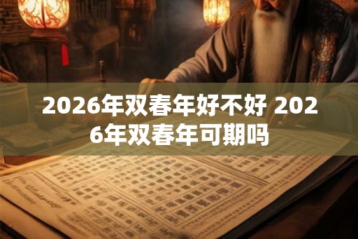 2026年双春年好不好 2026年双春年可期吗 2026年双春年好不好 2026年双春年可期吗