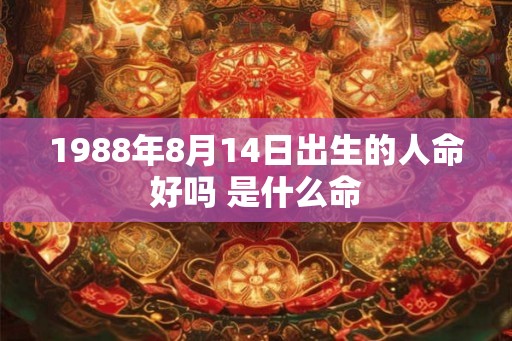 1988年8月14日出生的人命好吗 是什么命