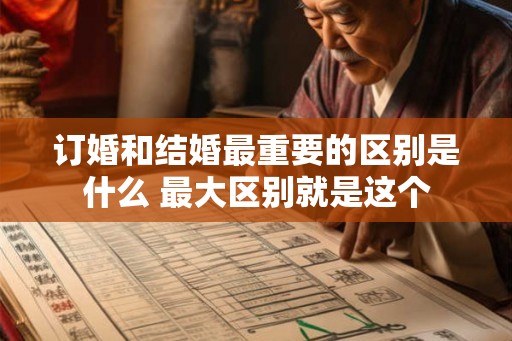 订婚和结婚最重要的区别是什么 最大区别就是这个 订婚和结婚最重要的区别是什么 最大区别就是这个