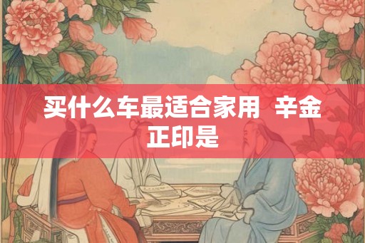 买什么车最适合家用  辛金正印是