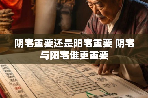 阴宅重要还是阳宅重要 阴宅与阳宅谁更重要