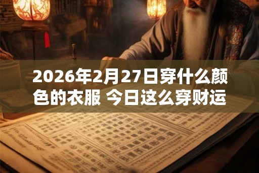 2026年2月27日穿什么颜色的衣服 今日这么穿财运最旺