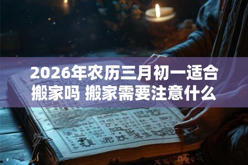 2026年农历三月初一适合搬家吗 搬家需要注意什么 2026年农历三月初一适合搬家吗 搬家需要注意什么
