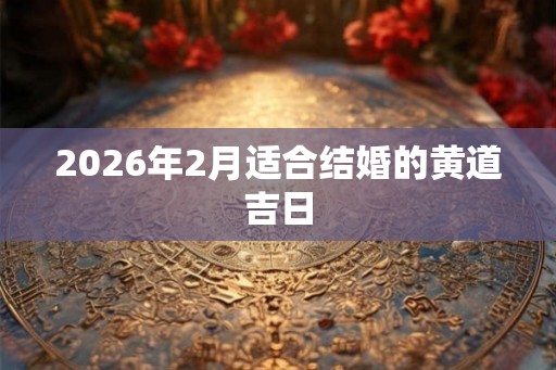 2026年2月适合结婚的黄道吉日