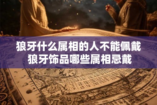 狼牙什么属相的人不能佩戴 狼牙饰品哪些属相忌戴
