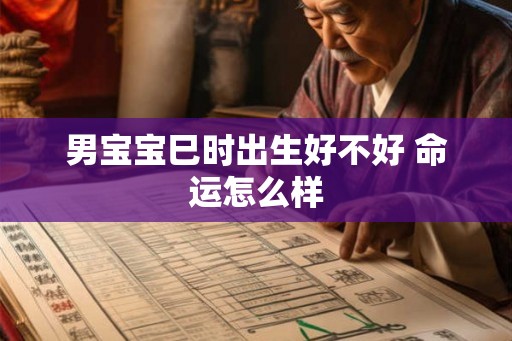男宝宝巳时出生好不好 命运怎么样 男宝宝巳时出生好不好 命运怎么样