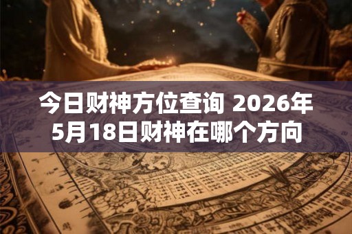 今日财神方位查询 2026年5月18日财神在哪个方向