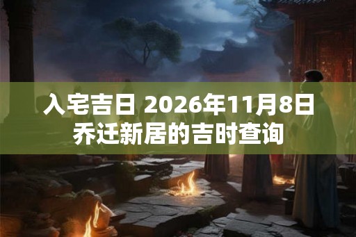 入宅吉日 2026年11月8日乔迁新居的吉时查询 入宅吉日 2026年11月8日乔迁新居的吉时查询