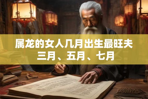 属龙的女人几月出生最旺夫 三月、五月、七月