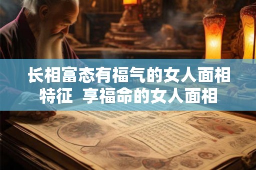 长相富态有福气的女人面相特征 享福命的女人面相 长相富态有福气的女人面相特征 享福命的女人面相