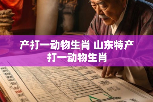 产打一动物生肖 山东特产打一动物生肖
