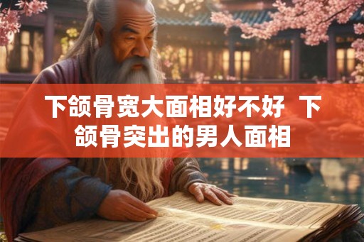 下颌骨宽大面相好不好  下颌骨突出的男人面相