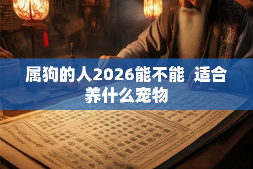 属狗的人2026能不能  适合养什么宠物