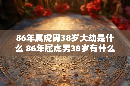 86年属虎男38岁大劫是什么 86年属虎男38岁有什么劫难