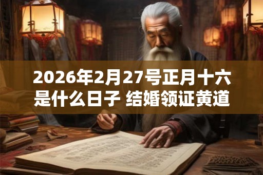 2026年2月27号正月十六是什么日子 结婚领证黄道吉日 2026年2月27号正月十六是什么日子 结婚领证黄道吉日