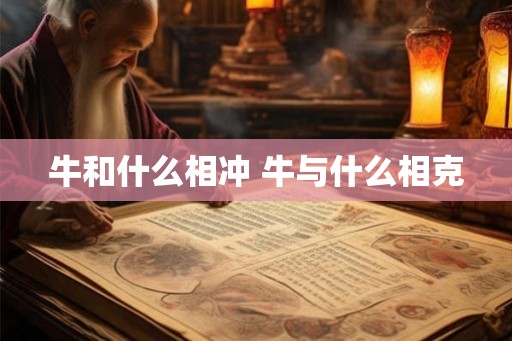 牛和什么相冲 牛与什么相克