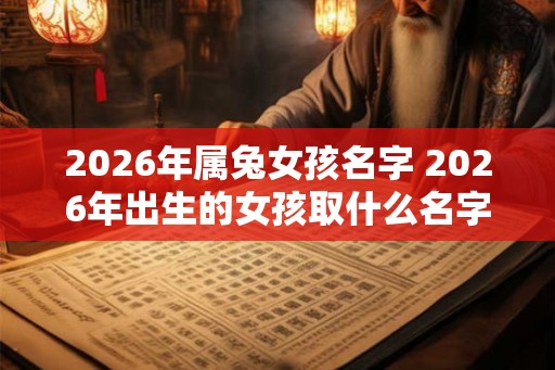 2026年属兔女孩名字 2026年出生的女孩取什么名字好