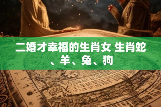 二婚才幸福的生肖女 生肖蛇、羊、兔、狗