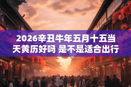 2026辛丑牛年五月十五当天黄历好吗 是不是适合出行的日子